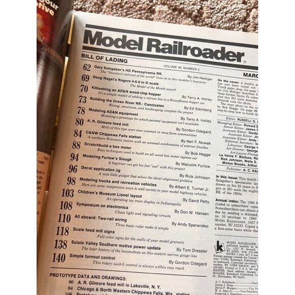 Vintage Model Railroader Magazines Lot of 6 Issues  JAN FEB MAR APR AUG DEC 1981 - Picture 7 of 13
